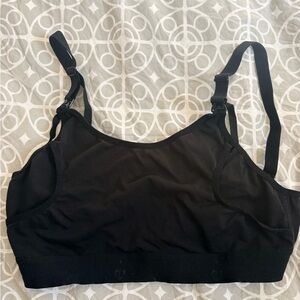 Black Nursing/Pumping Bralette size L